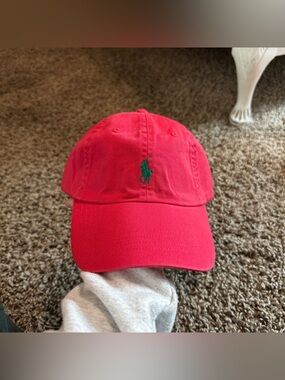 NWT Polo Ralph Lauren Red & Green Hat